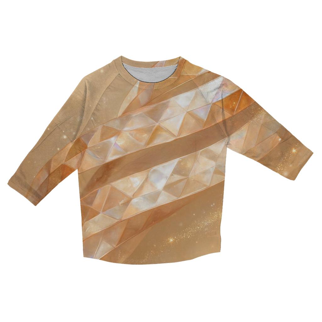 Champagne Prism Ribbons fashion 3/4 sleeve shirts