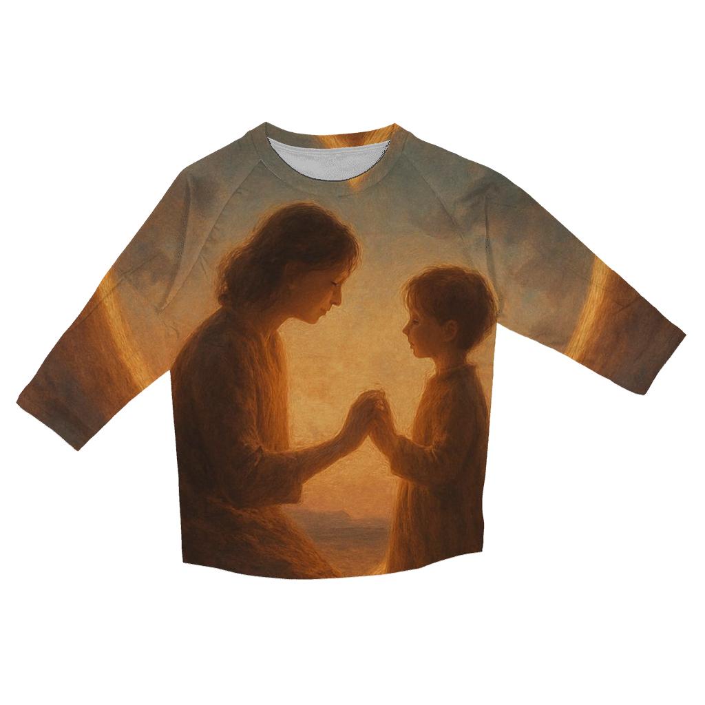 The Heart As A Home A Mother Who Makes The World Safe custom 3/4 sleeve shirts