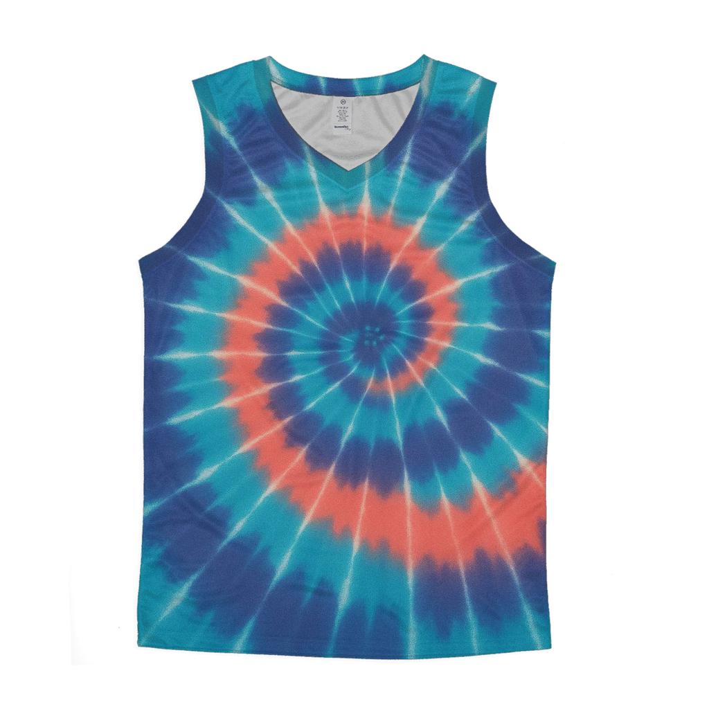 Aurora Spiral Overdye Vortex personalized athletic tanks