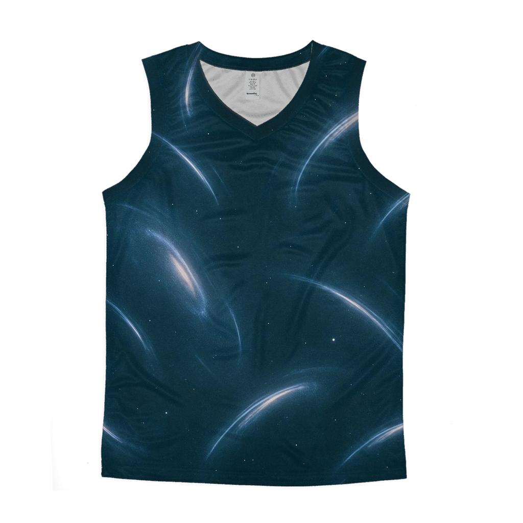 Gravitational Lens Arc Tapestry Field graphic print tank tops