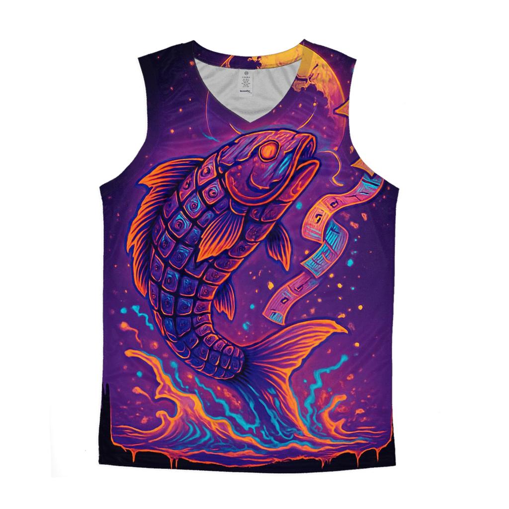 Clockwork Koi Lottery casual summer tank tops