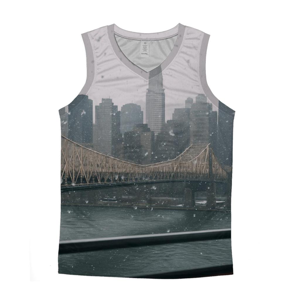 First Snowfall From Roosevelt Island Tramline View designer workout tanks