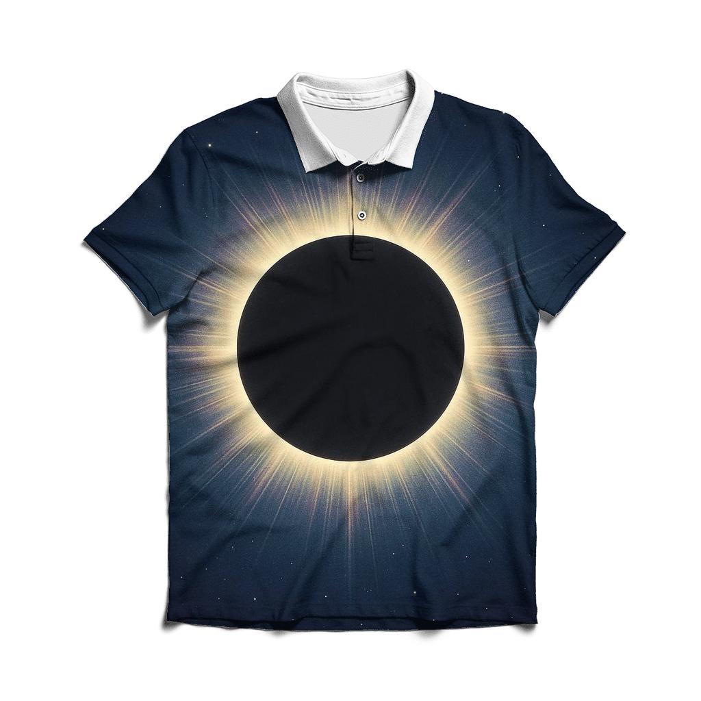 Eclipse Corona Lacework Halo personalized polo shirts