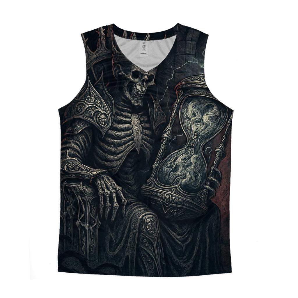 The Iron Hourglass Sovereign graphic print tank tops