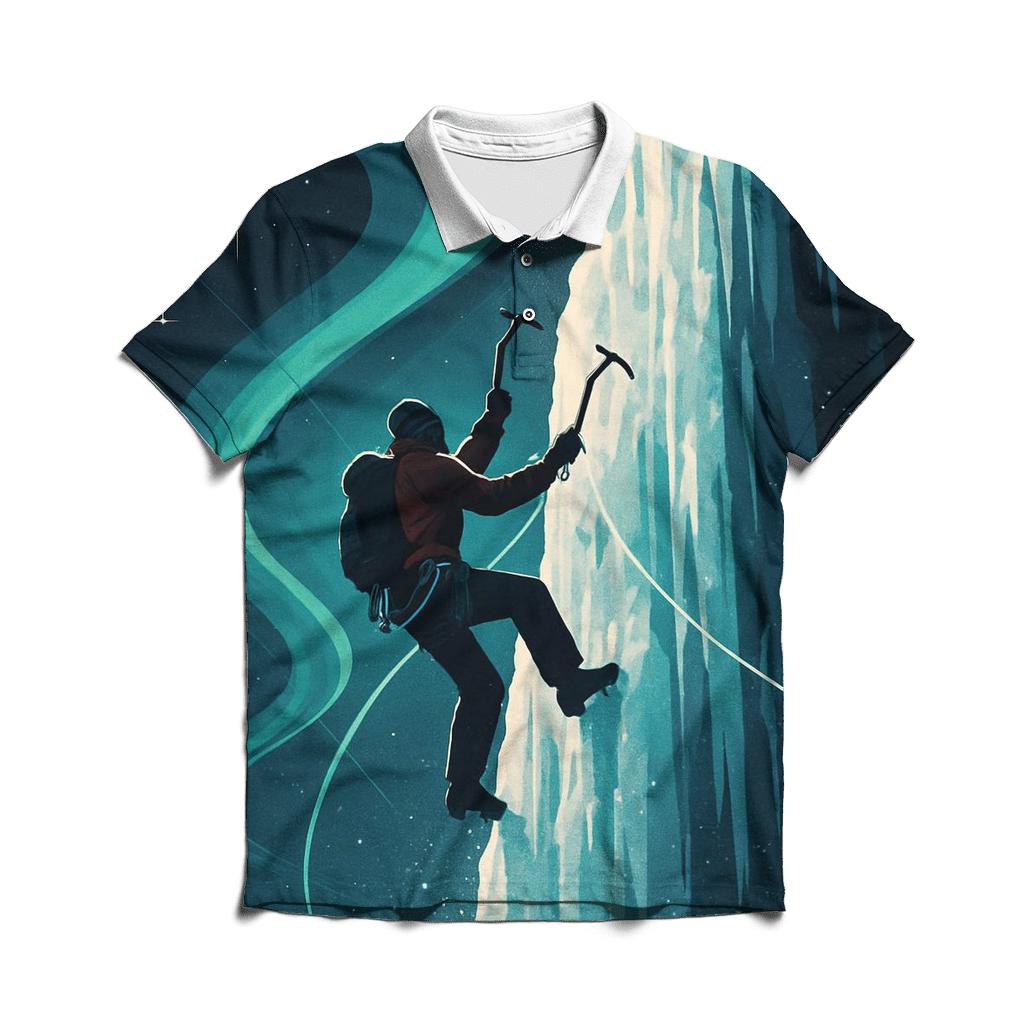Aurora Ice Climbing Ascent casual sports polo shirts