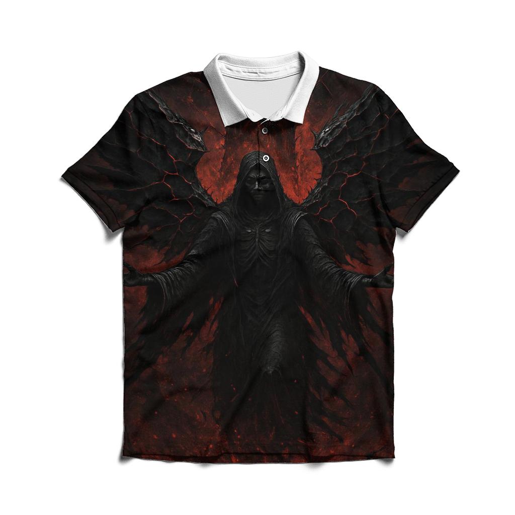 Seraph Of The Black Comet stylish collar polo tees