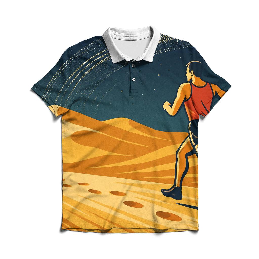 Sahara Night Marathon Trail stylish collar polo tees