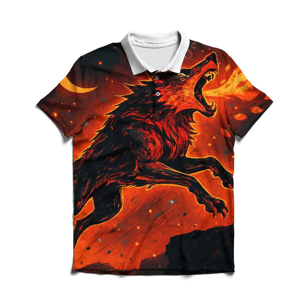 Ember Bloom Howlrunner premium cotton polo shirts