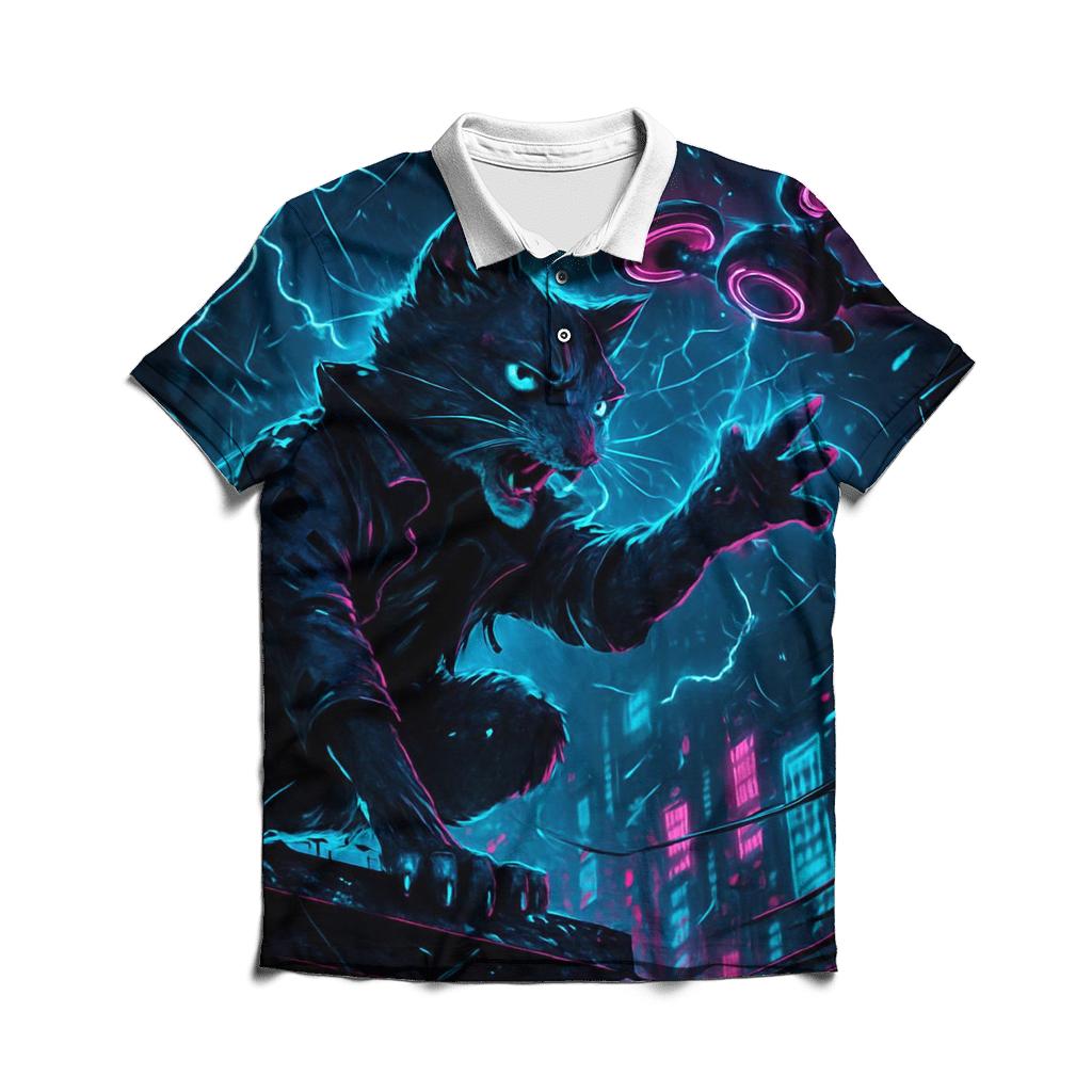 Neon Storm Alley Cat Drifter stylish collar polo tees