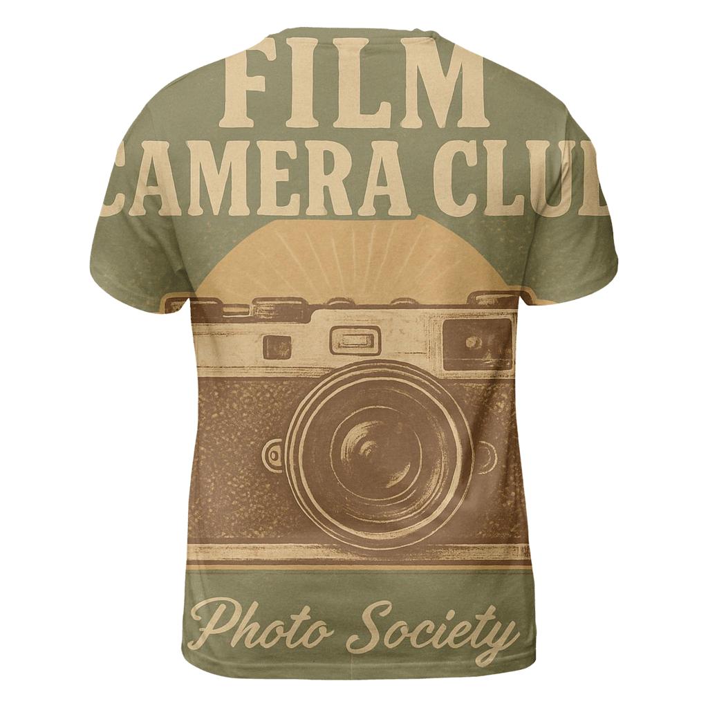 Weathered Seventies Film Camera Club Poster creative print fashion shirts