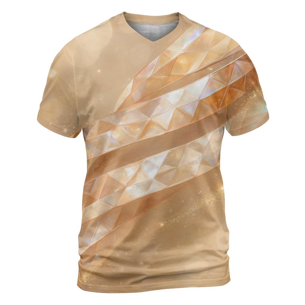 Champagne Prism Ribbons unique graphic print tees