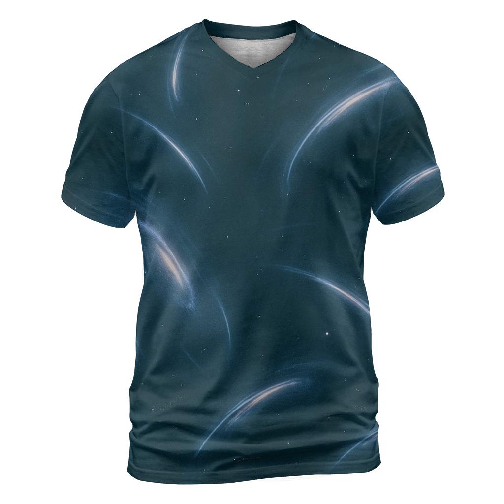 Gravitational Lens Arc Tapestry Field artistic all-over print tops