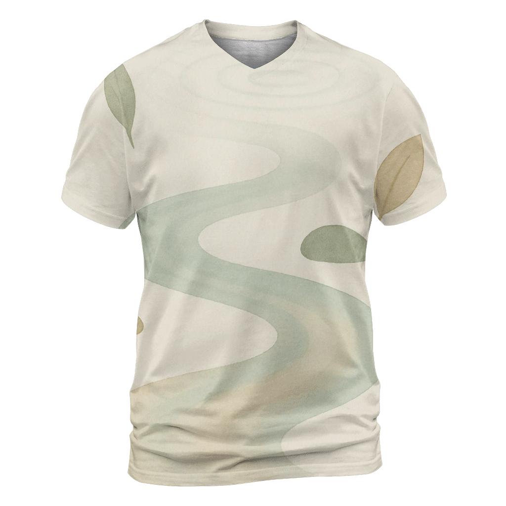 River Of Returning Breath creative print fashion shirts