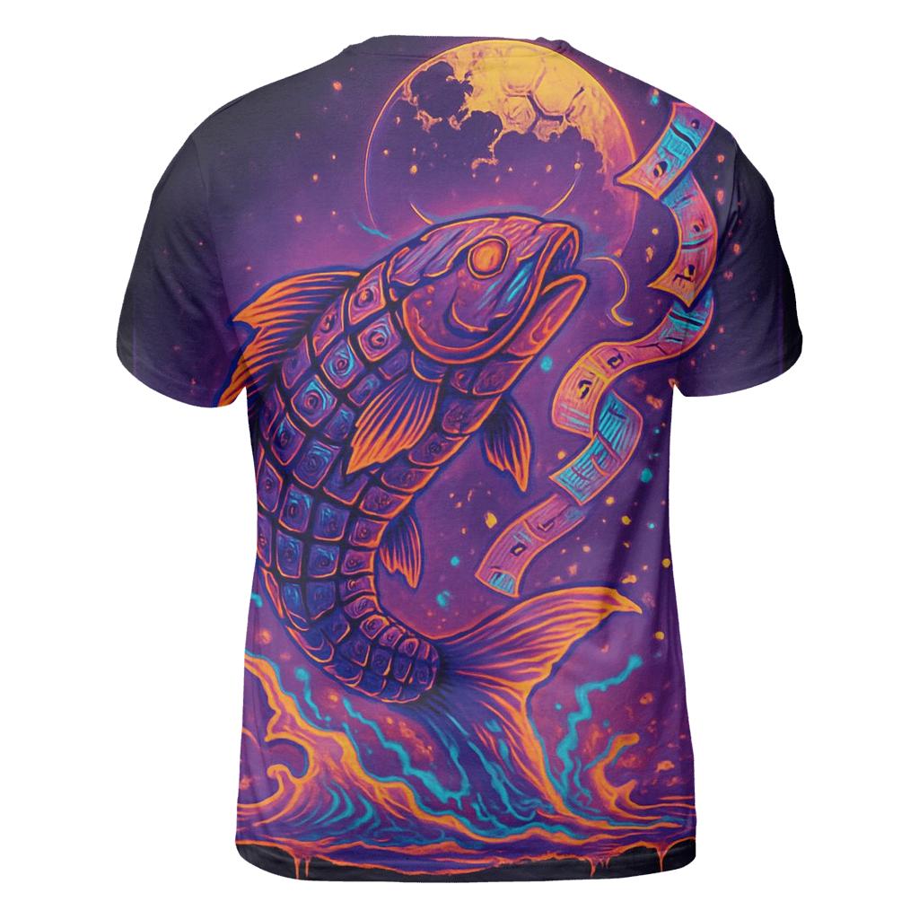 Clockwork Koi Lottery creative print fashion shirts