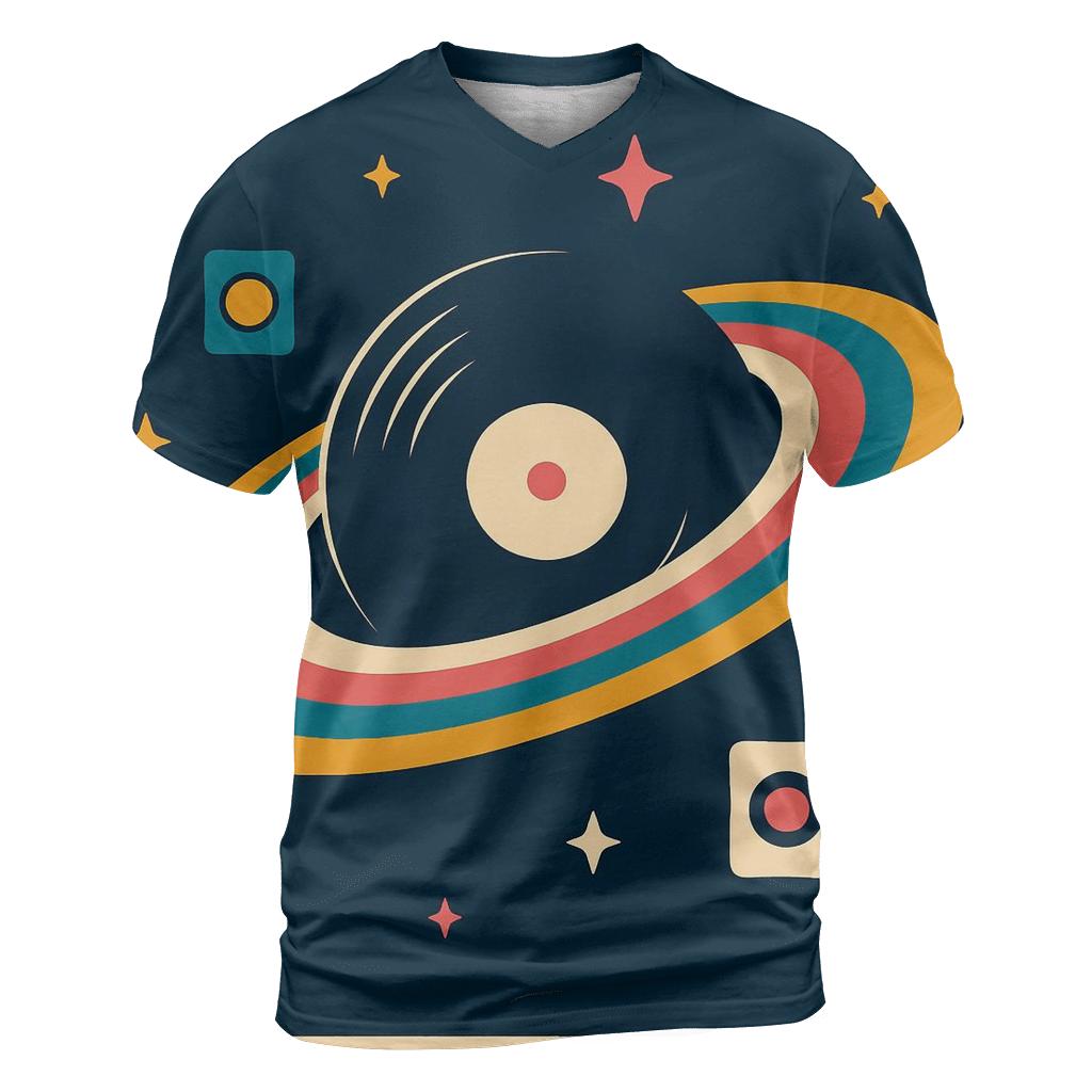 Cosmic Record Store Vibes unique graphic print tees