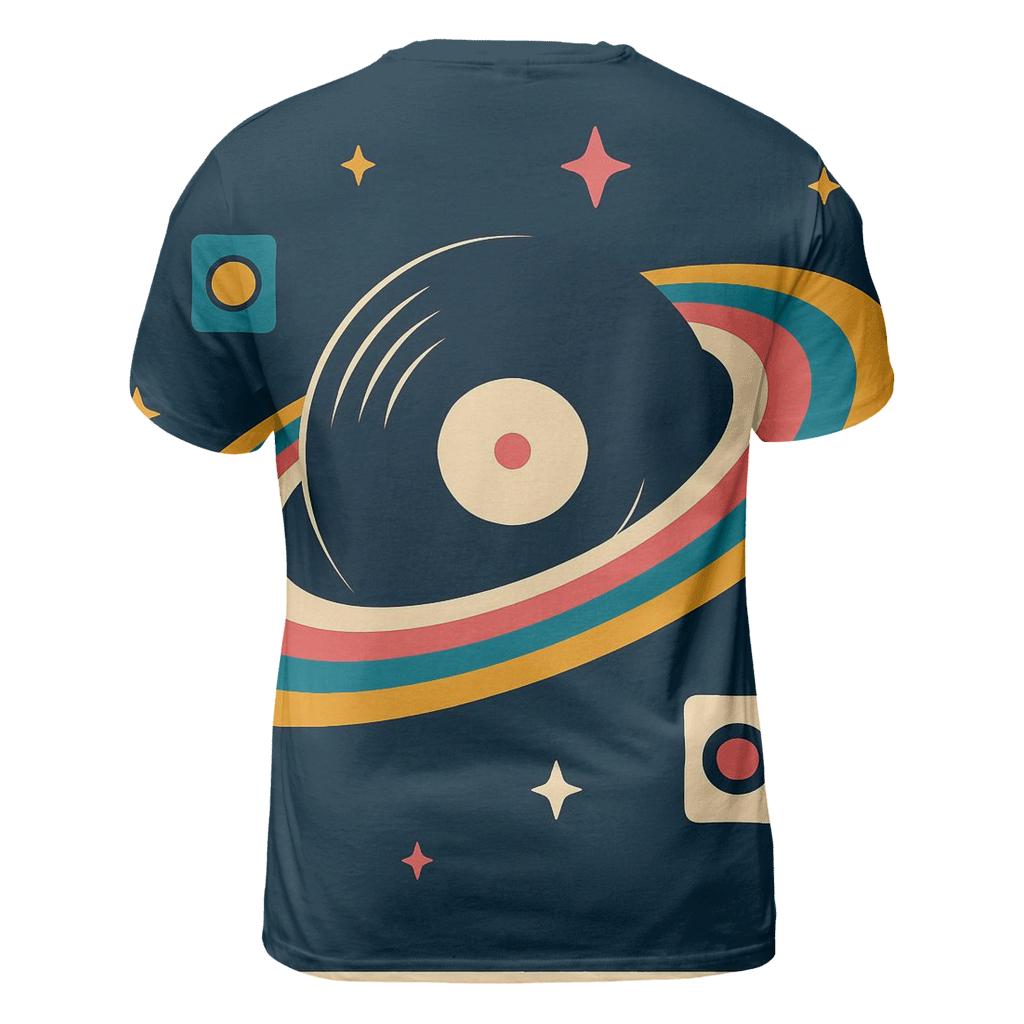 Cosmic Record Store Vibes unique graphic print tees
