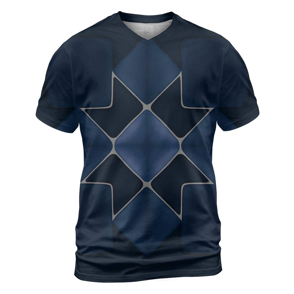 Lunar Itajime Eclipse Grid statement graphic shirts