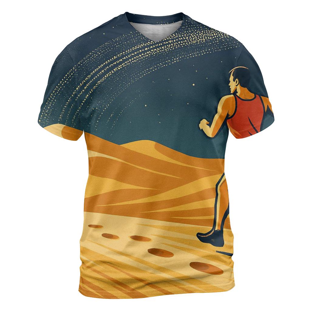 Sahara Night Marathon Trail trendy printed shirt styles