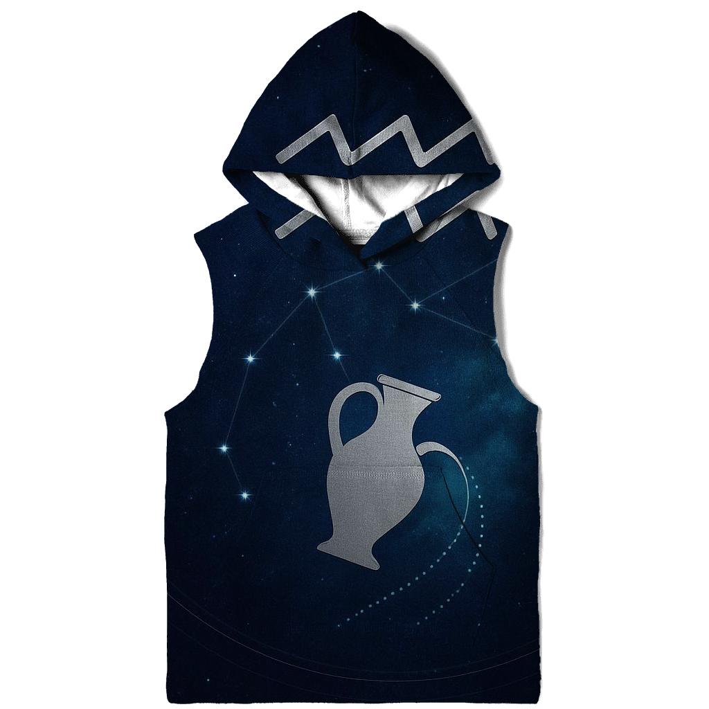 Aquarius Orbital Water Bearer Star Chart designer hoodies