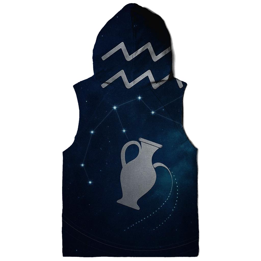 Aquarius Orbital Water Bearer Star Chart designer hoodies