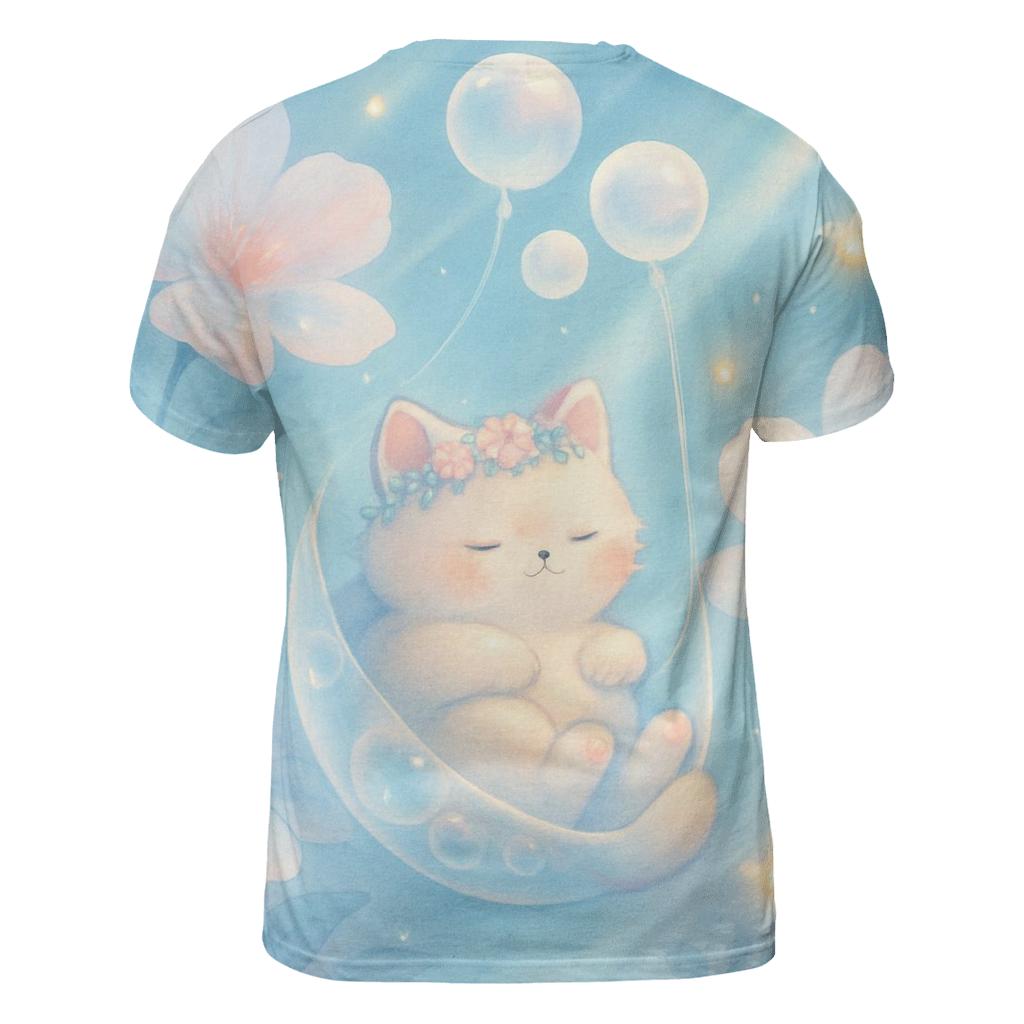 Aurora Bubble Garden Cat trendy printed shirt styles