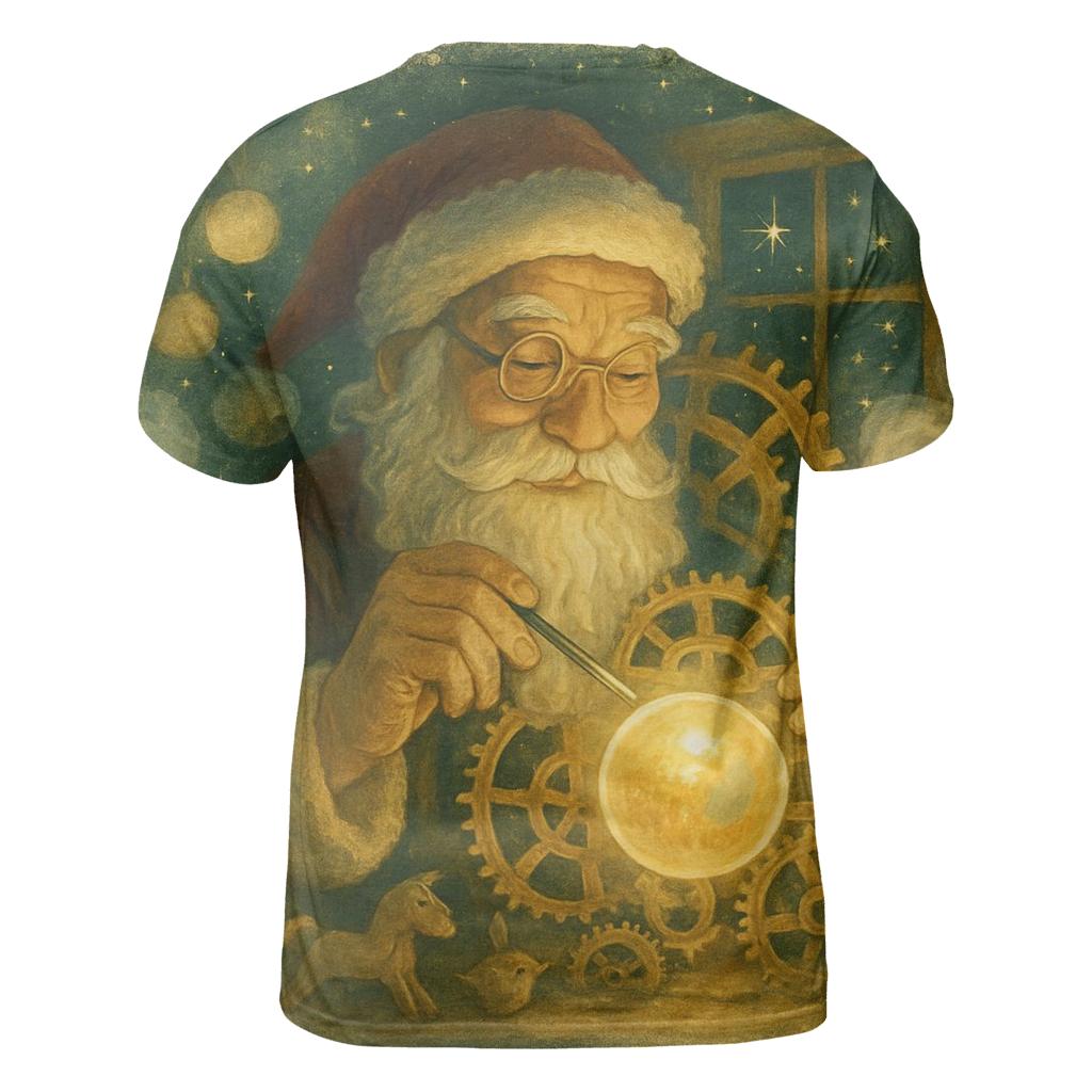 Starlit Workshop Clockmaker Santa custom all-over print shirts