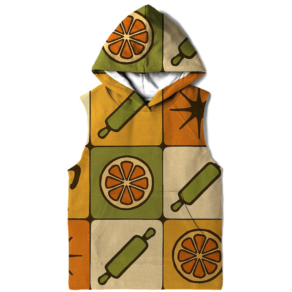 Groovy Kitchen Tile Patchwork designer hoodies
