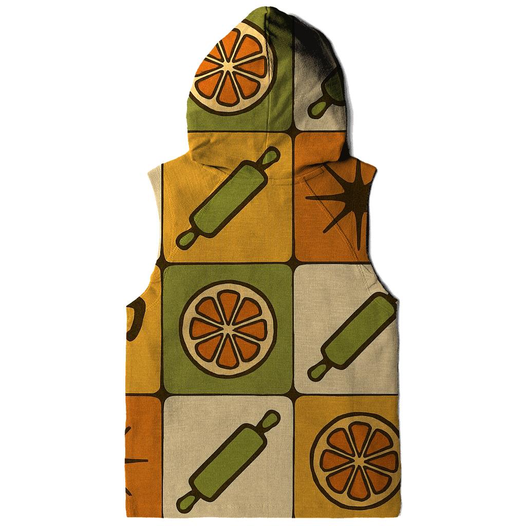 Groovy Kitchen Tile Patchwork designer hoodies