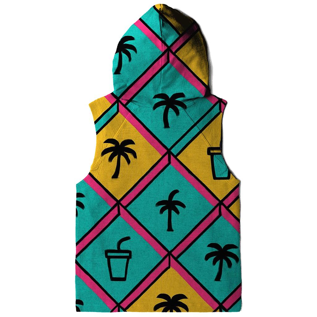 Mall Food Court Neon Tiles embroidered hoodies