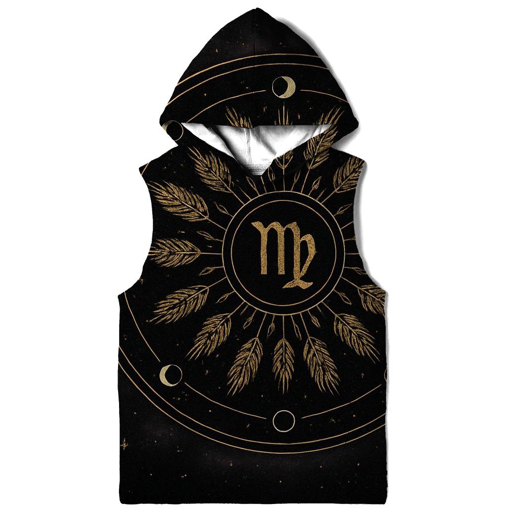 Virgo Harvest Moon Mandala Constellation Seal pullover hoodies