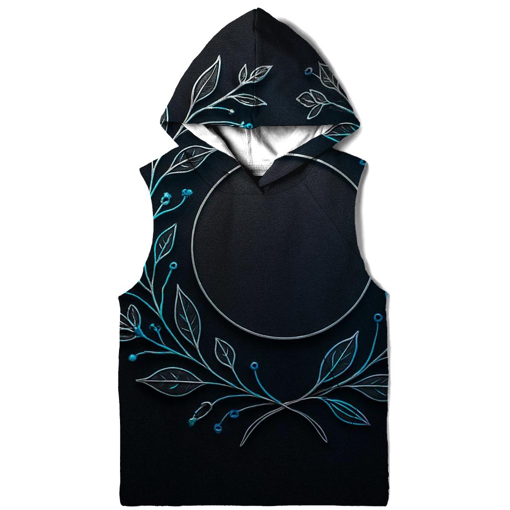 Midnight Botanical Circuit Emblem hoodies fashion