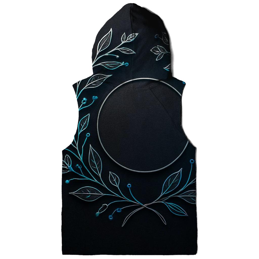 Midnight Botanical Circuit Emblem hoodies fashion