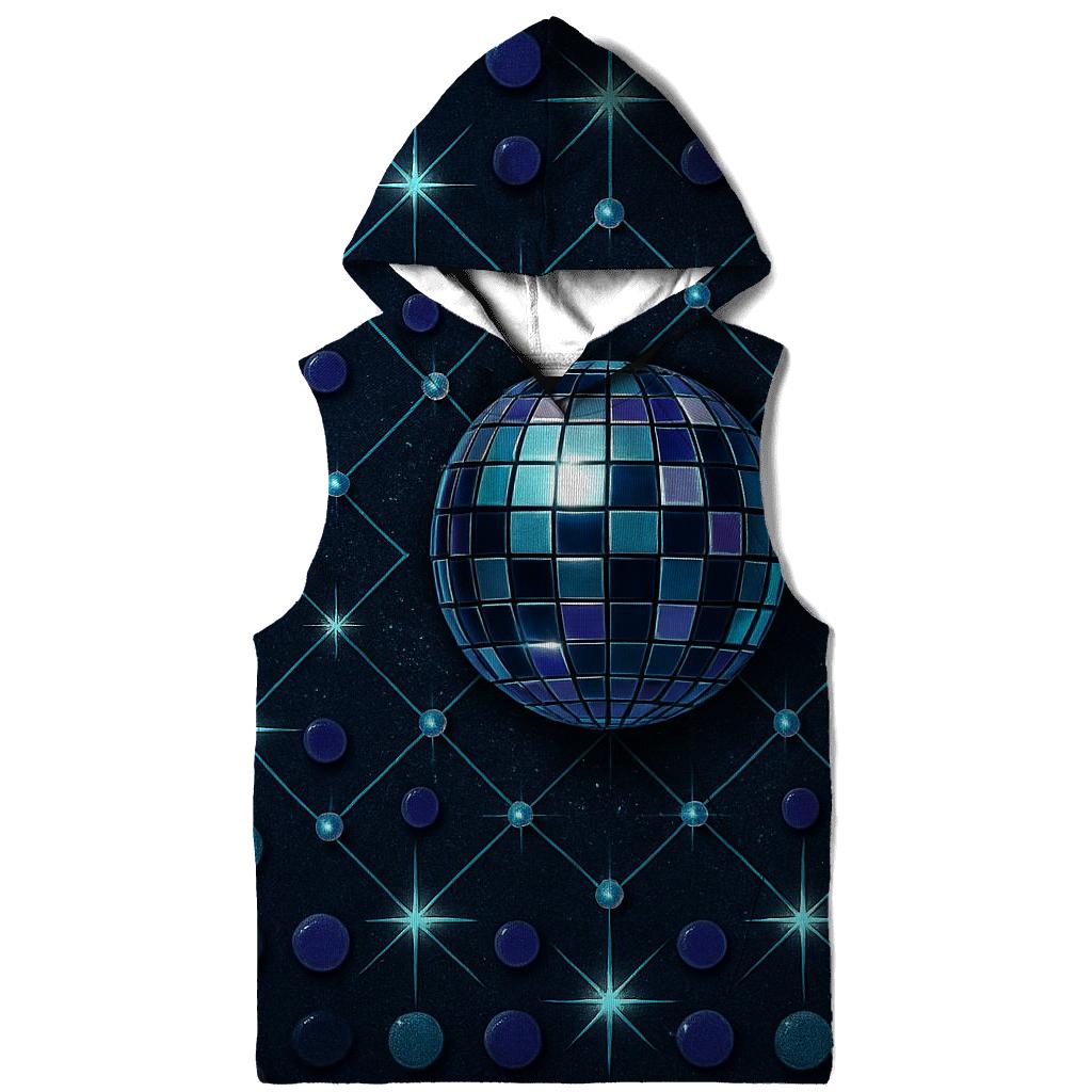 Midnight Disco Constellation Grid premium hoodies