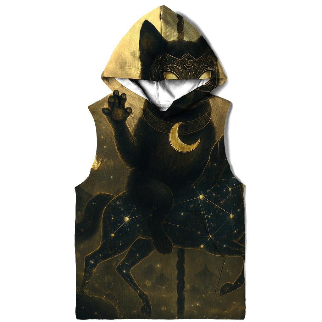 Midnight Carousel Guardian Cat graphic hoodies