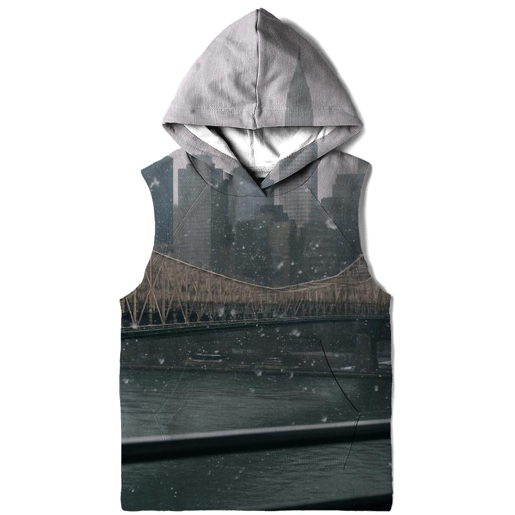 First Snowfall From Roosevelt Island Tramline View printed hoodies