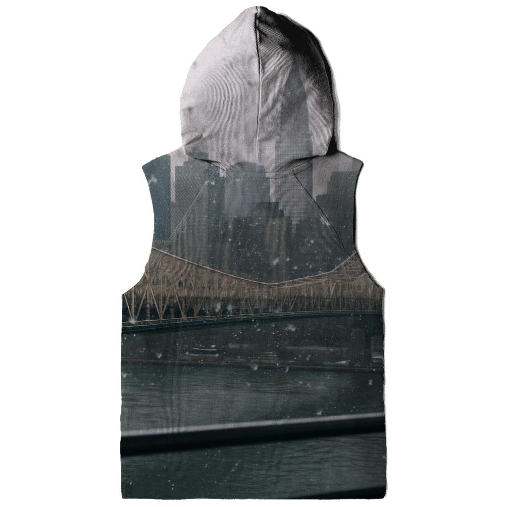 First Snowfall From Roosevelt Island Tramline View printed hoodies