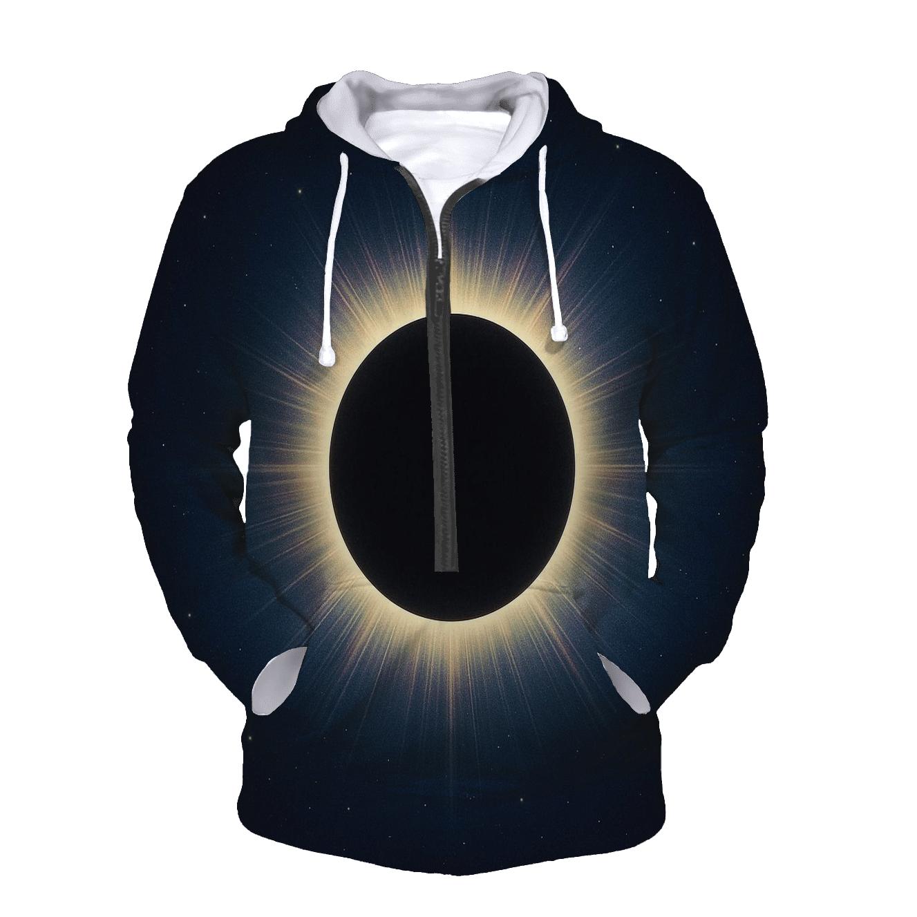 Eclipse Corona Lacework Halo printed hoodies
