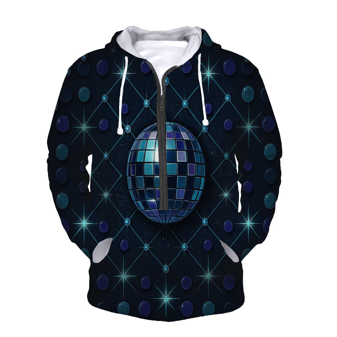 Midnight Disco Constellation Grid pullover hoodies
