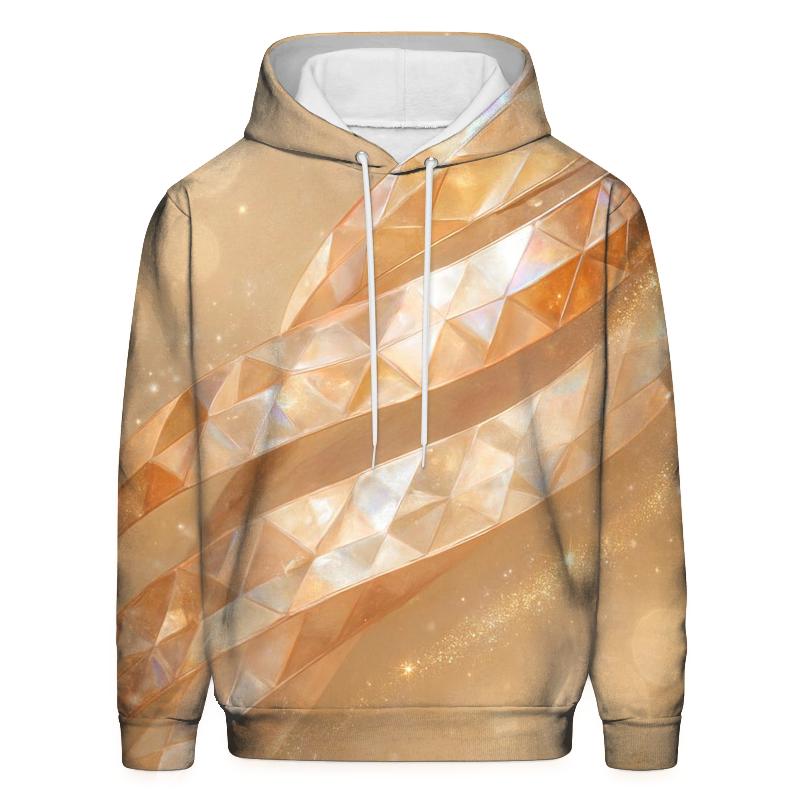 Champagne Prism Ribbons zip-up hoodies