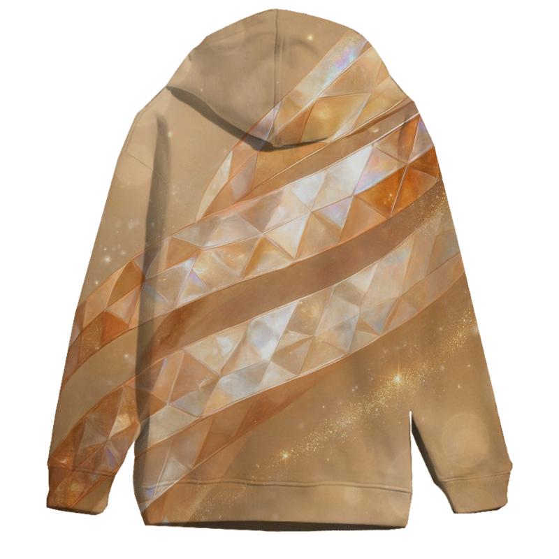 Champagne Prism Ribbons zip-up hoodies