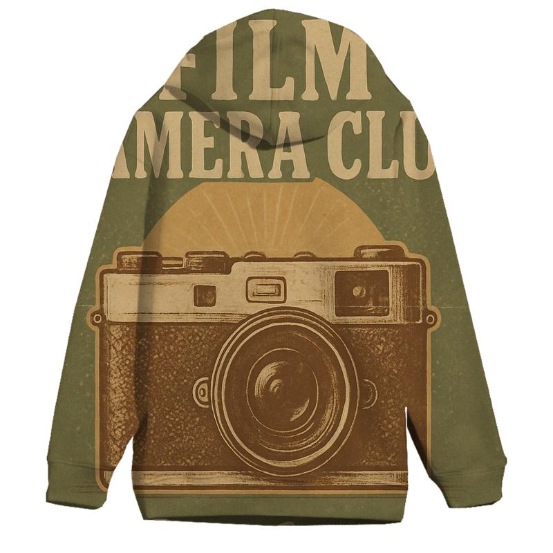 Weathered Seventies Film Camera Club Poster designer hoodies
