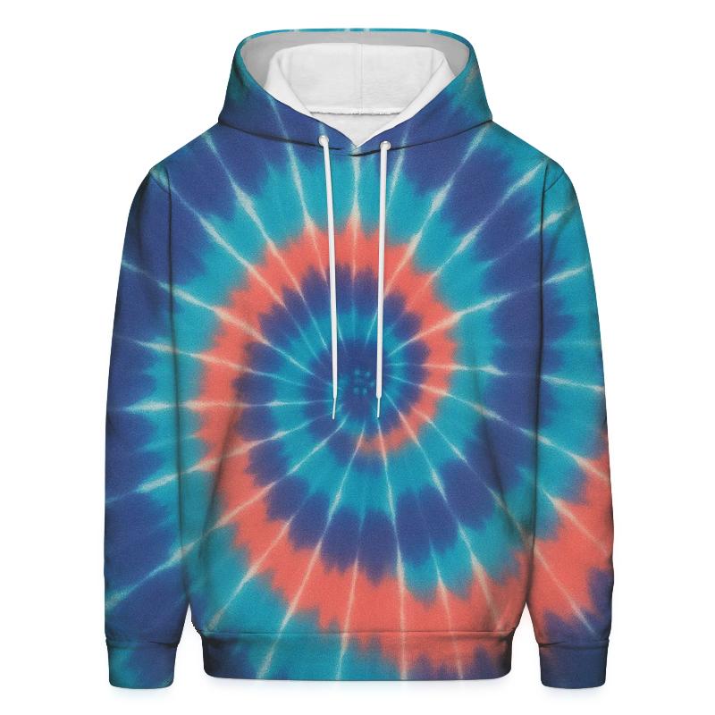 Aurora Spiral Overdye Vortex pullover hoodies