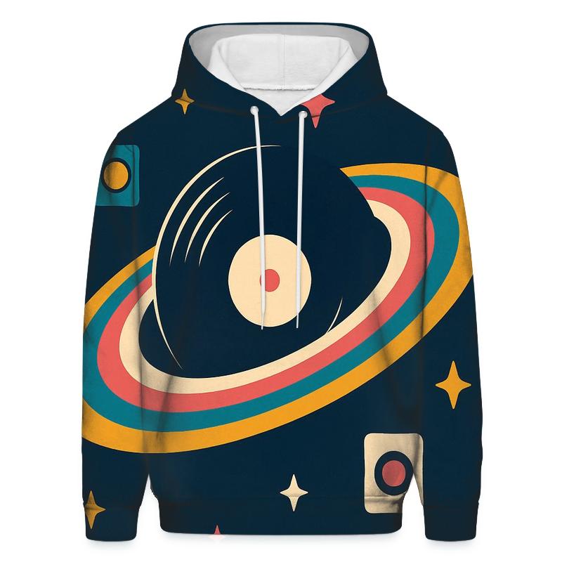 Cosmic Record Store Vibes custom hoodies