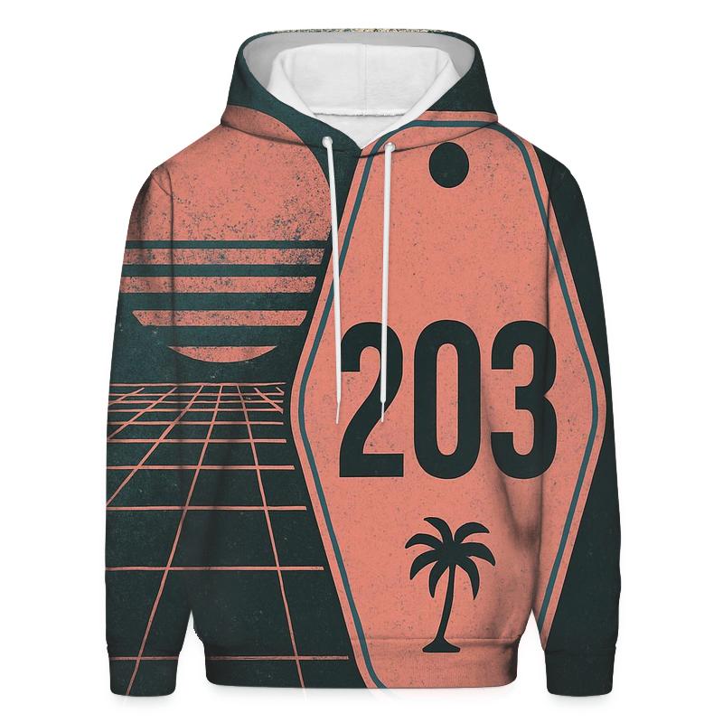 Faded Eighties Night Drive Motel Key Tag Design hoodie trends
