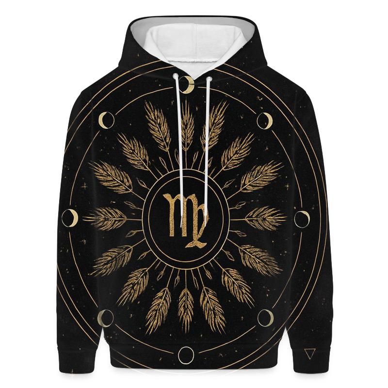 Virgo Harvest Moon Mandala Constellation Seal hoodie trends