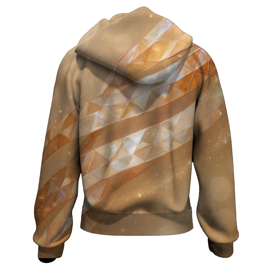 Champagne Prism Ribbons graphic hoodies