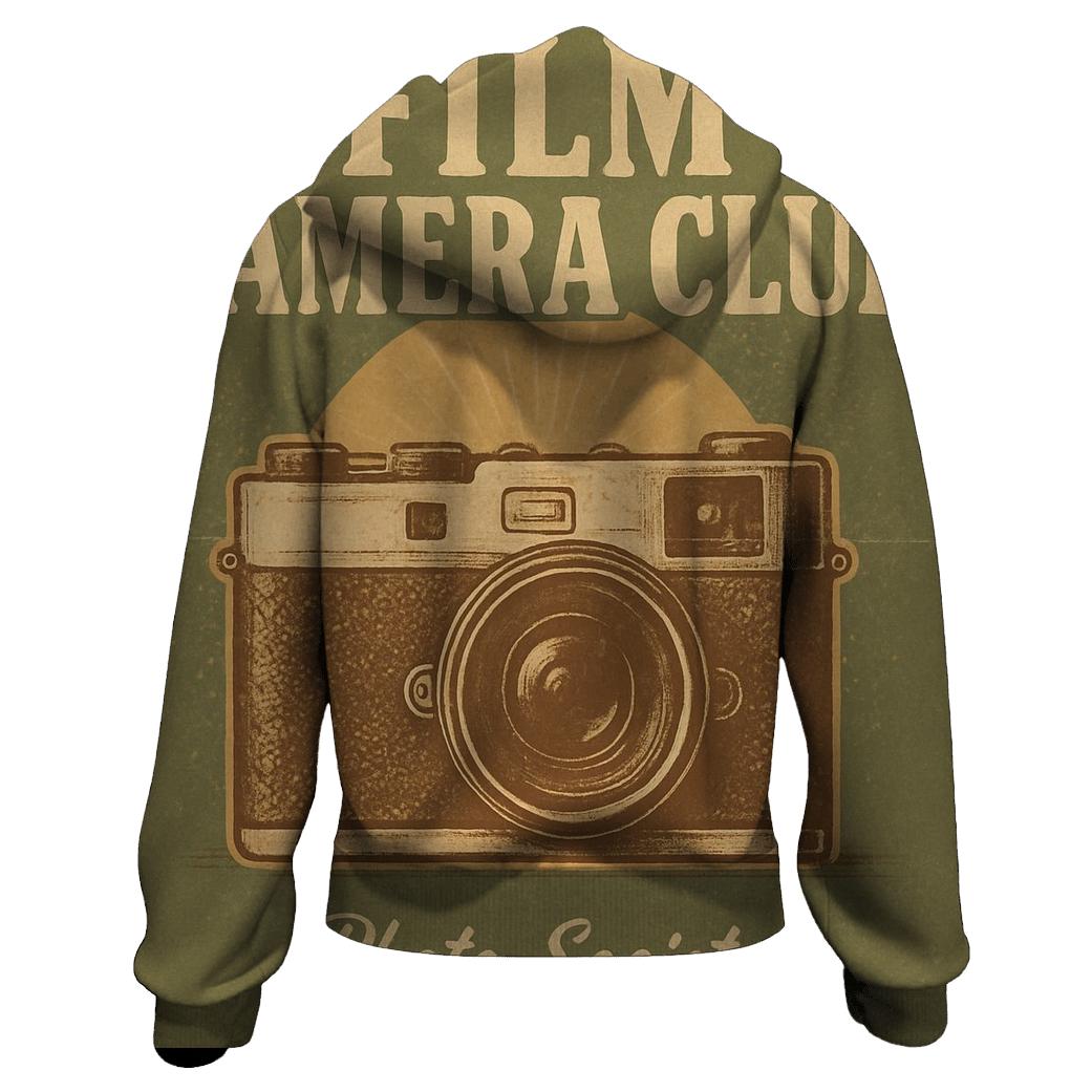 Weathered Seventies Film Camera Club Poster hoodie trends