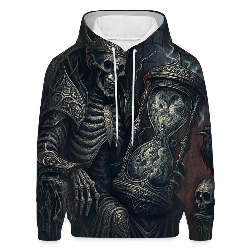 The Iron Hourglass Sovereign premium hoodies