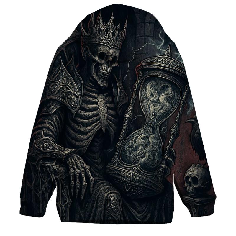 The Iron Hourglass Sovereign premium hoodies