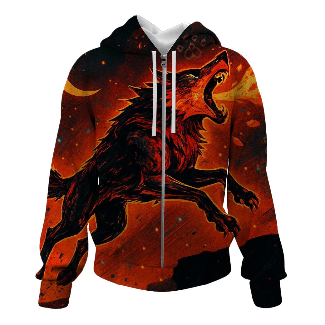 Ember Bloom Howlrunner printed hoodies